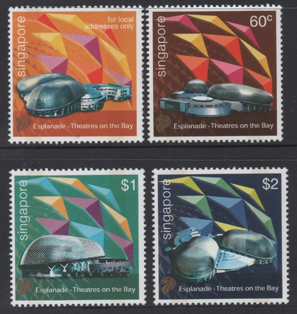 Singapore 2002 Opening of Esplanade set of 4 MUH