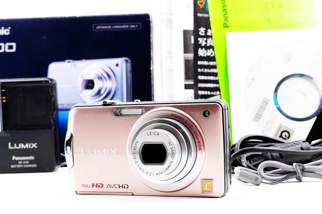 PANASONIC LUMIX DMC-FX700 Pink Gold Compact Digital [No English