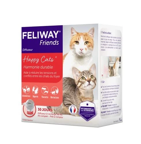 FELIWAY Friends  Anti Conflit pour Chat - Diffuseur + Recharge 48 ml