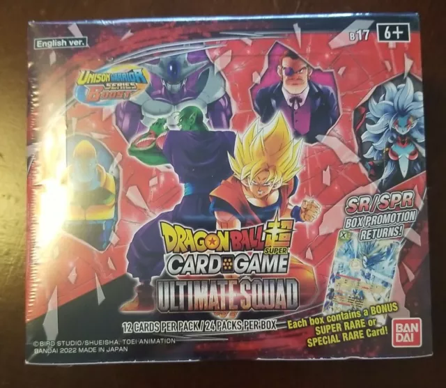 Dragon Ball Super Tcg Ultimate Squad Sealed Booster Box B17
