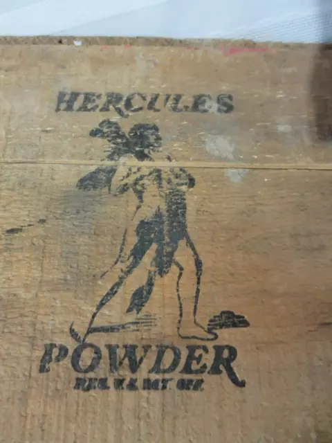 Vintage Hercules Powder High Explosives Empty Wood Crate