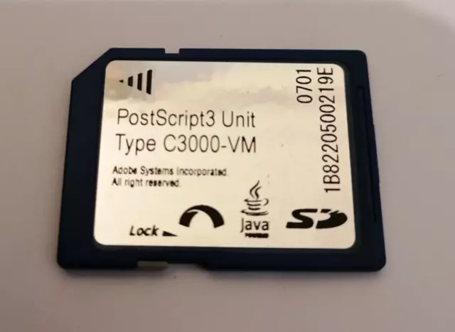 Genuine Ricoh Postscript3 print VM card for ricoh aficio mp C2500 C3000 VAT INCL