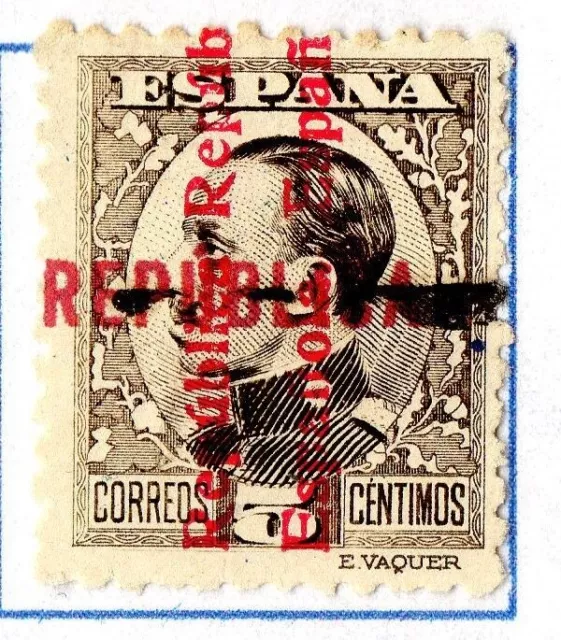 ESPAGNE ! Timbres anciens surcharges émission républicaine de Valence de 1931
