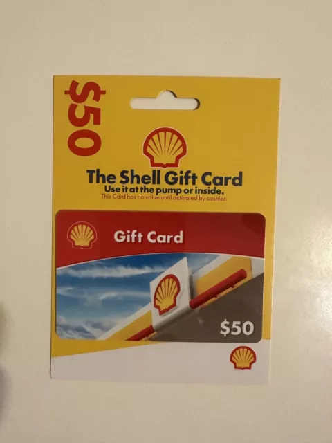$50 Shell Gas Physical Gift Card!
