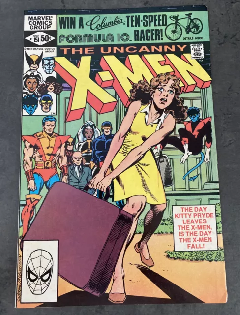 Marvel Comics Uncanny X-Men Xmen #151 Kitty Pryde Emma Frost Sentinels Rare Key