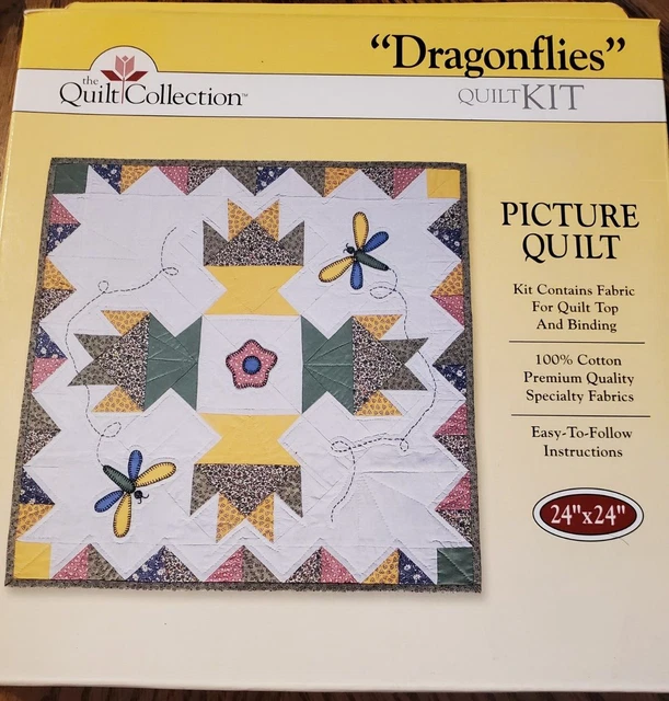 Colección Edredón - ""Dragonflies"" - 24"" X 24"" Kit de Edredón de Imagen Nuevo, Sellado