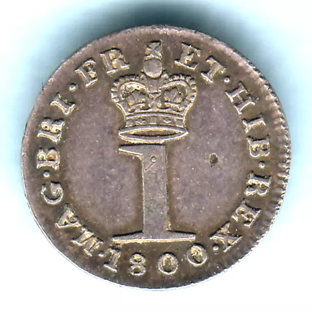 Great Britain.  1800 George 111 - Silver Penny.. gEF/EF - Part Lustre