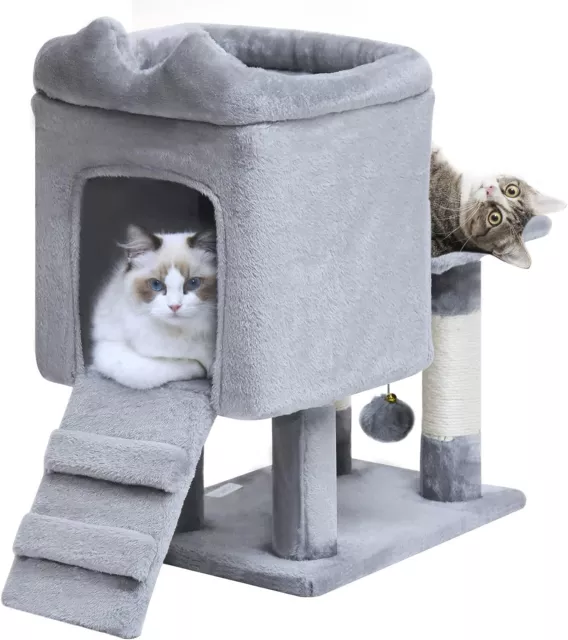 CAT TREE BED Scratching Tower Post Condo Play Activity House Indoor Furniture