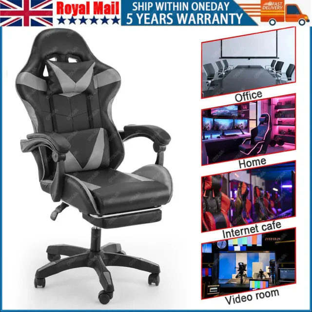 Luxury Executive Racing Gaming Office Chair Gas Lift Swivel Computer Desk Eukcra