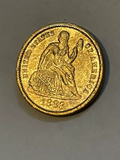 1883 Philadelphia Mint Silver Seated Liberty Dime