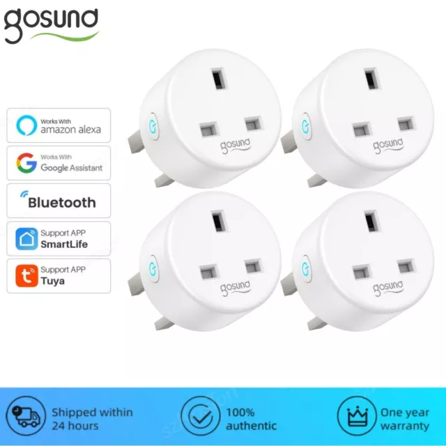 Gosund 2/4Pcs WiFi Smart Plug Sockets Wlan Socket For Amazon Alexa Google home