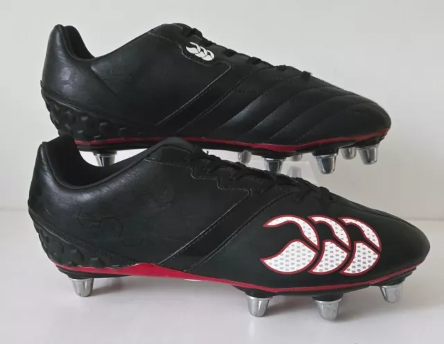 CANTERBURY Phoenix Club 8 SG Rugby Boots BLACK MENS Size UK 7 EX-DISPLAY