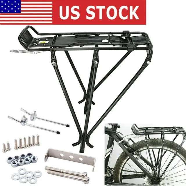 Mountain Bike Bicycle Rear Seat Luggage Shelf Rack Cargo Carrier Aluminum Cycle