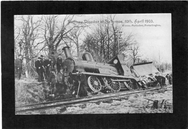 Railway Disaster at BALLYMOE (10/4/1903), Co.Galway, Ireland. Publ:- Wynne.