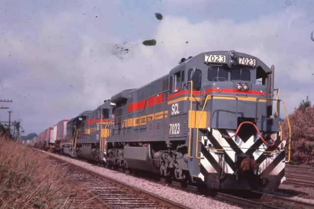Duplicate Train Slide Seaboard  C30-7 #7023 08/1979 Raleigh N. Carolina