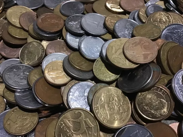 1 Kg Restmünzen/Umlaufmünzen Brasilien 2