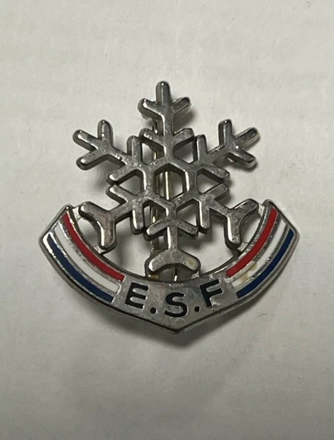 BROCHE ESF INSIGNE Flocon École De Ski Française Trois Étoiles EUR 13,00 - PicClick FR