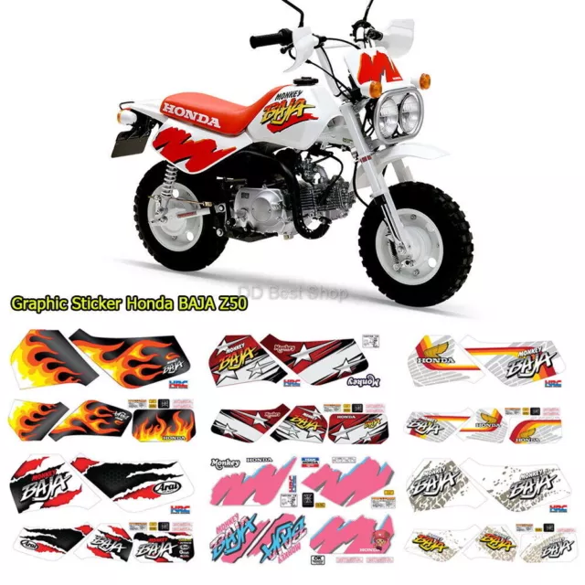 Juego de pegatinas gráficas personalizadas para Honda Monkey BAJA Z50 L/R,...