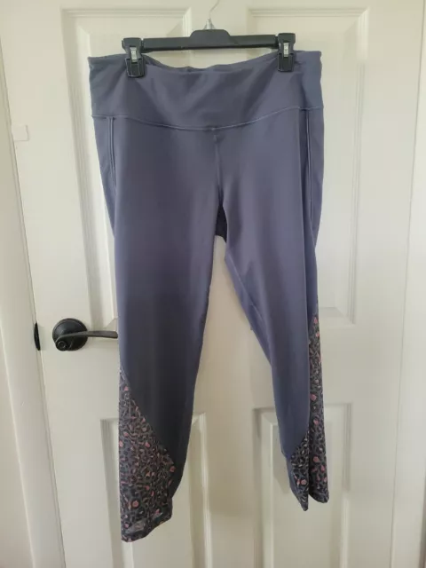NWT Victoria's Secret PINK CROSSOVER Leggings Gray Women Size XLARGE