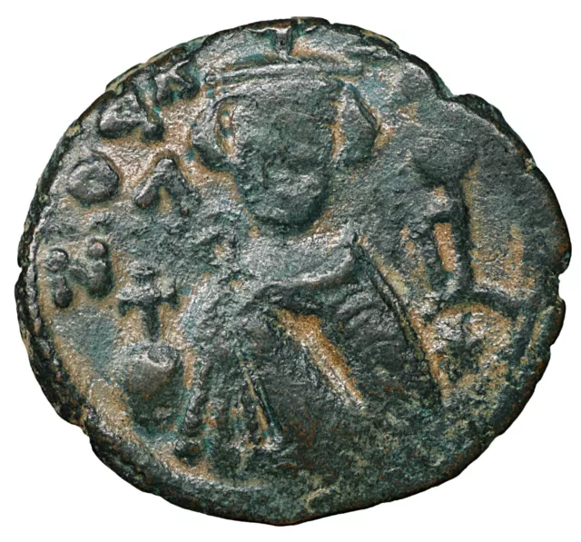 ARAB-BYZANTINE Hims Fals bronze ancient medieval old coin antike munzen