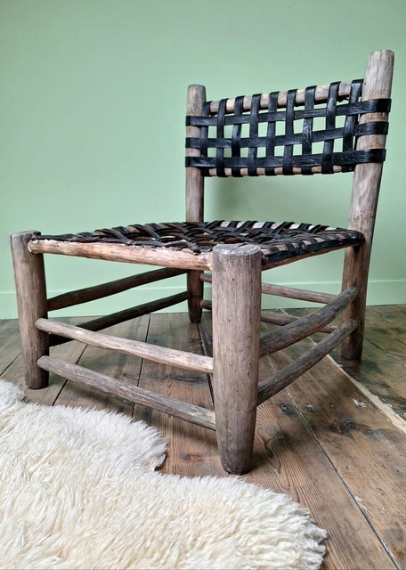 Ancienne Cravache D'Équitation Vintage En Cuir Tressé – S&M 69 Cm – Fabriquée UK