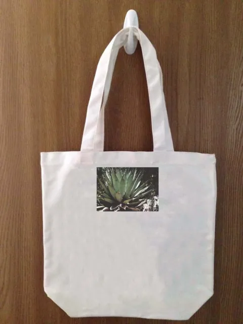 Cactus bag Handmade Canvas white tote D. Pia. Orig  Art digital print New Mexico