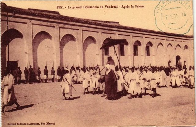 CPA AK Fez - La Grande Ceremonie du Vendredi - Apres la Priere MAROC (963544)