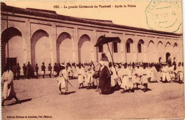 CPA AK Fez - The Great Friday Ceremony - After Prayer MOROCCO (963544)