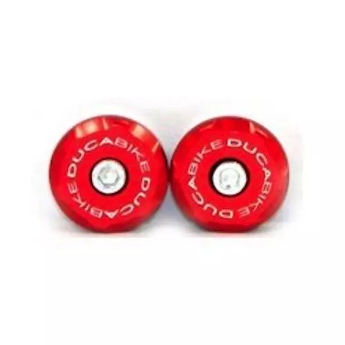 Ducabike Ducati Front Wheel Caps - Pair L&R - Monster 1200 - Red