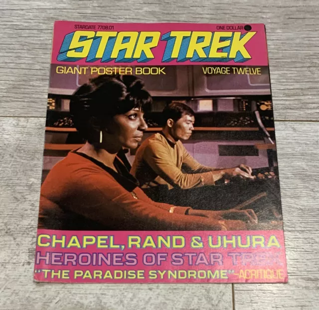 Star Trek Giant Poster Book UK Edition Voyage Twelve 1970s