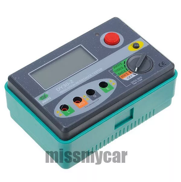 Digital Insulation Resistance Tester Megger MegOhm Meter 2500V 0~20GΩ Ohm DY30-2