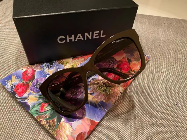 chanel sonnenbrille damen dunkelbraun