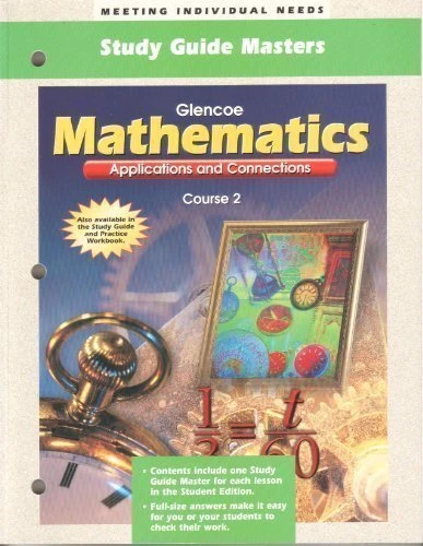 Glencoe Math Course 2 Study Guide Masters