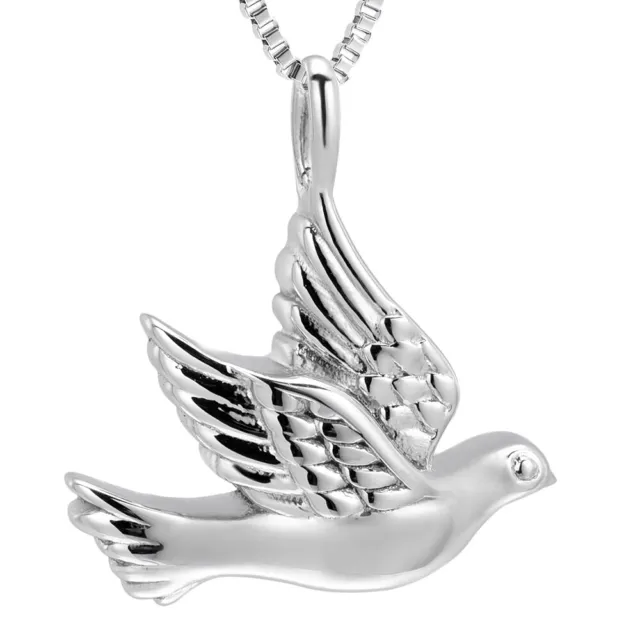 Peace Dove Cremation Pendant Small Urns For Ashes Keepsake Mini Urn Necklace
