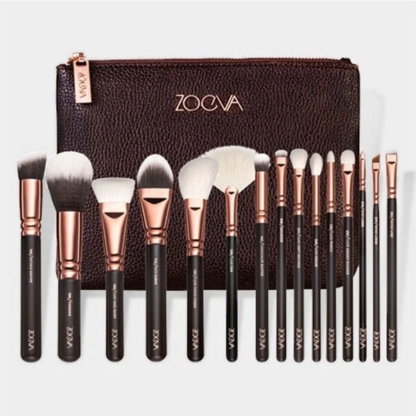 15 Make-up Pinsel Make-up Pinsel Set Schönheit Werkzeuge Powder Brown Black
