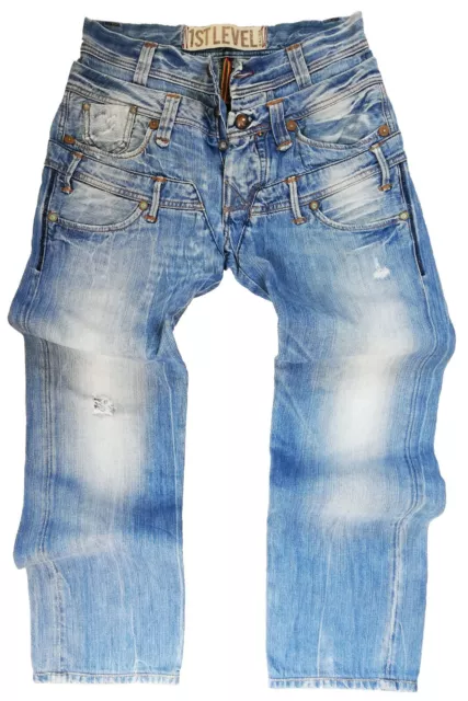 SALSA 1ST LEVEL Men s Jeans Pant W30 L34 Double Special Design 100