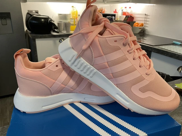 peach adidas trainers womens