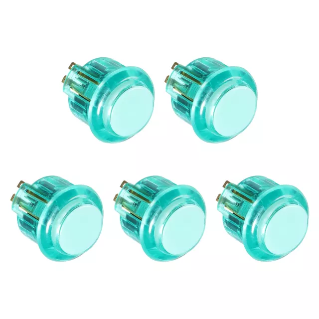 LED Button Illuminated Push Button 12V 24mm with Micro Switch Green 5Pcs