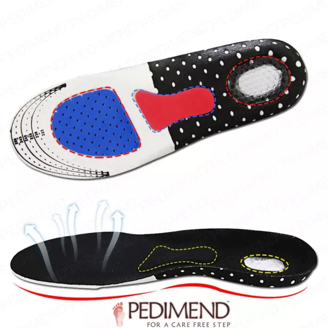 PEDIMEND™ 2X Orthotic Arch Support Shoe Insoles for Flat Feet Back and Heel Pain