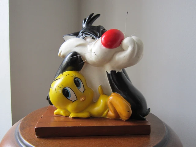FIGURINE BOULE GLOBE Titi Warner Bros Tweety 11cm Vintage Looney Tunes