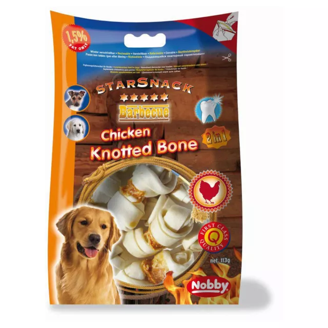 Nobby Perros Starsnack Barbacoa Pollo Cosida Hueso 113G, Nueva