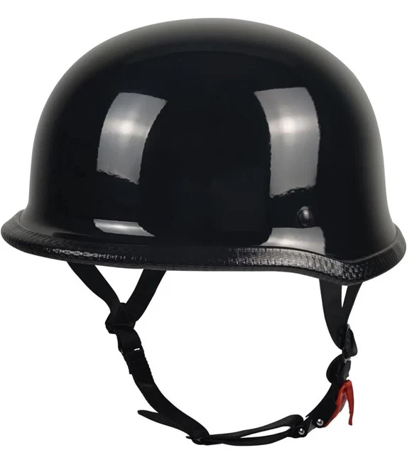 German Style Motorcycle Half Helmet Open Face Cruiser Chopper Biker Cap Size L
