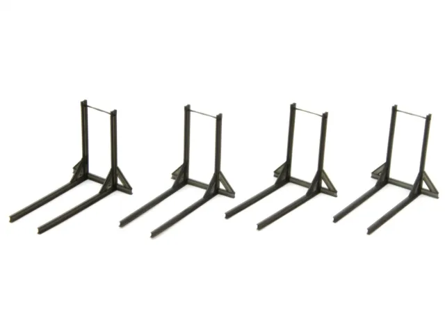 Bulkscene - Log Stanchion Frames - Unpainted - Oo Gauge 1/76 - Pack Of 4