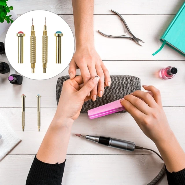 2 piezas taladro de uñas herramienta eléctrica de joyería de uñas gel constructor de uñas