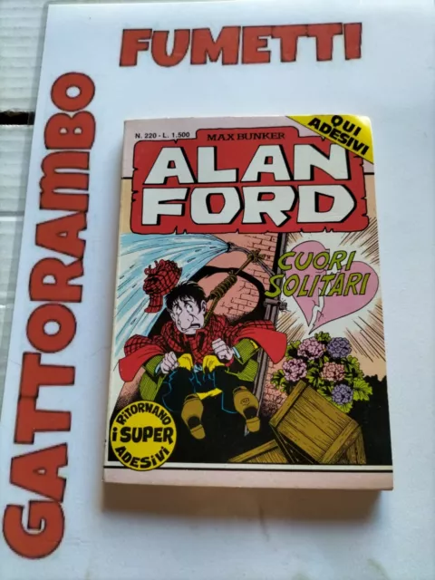 Alan Ford N.220 Con Adesivi anno 1987 - Max Bunker Ottimo