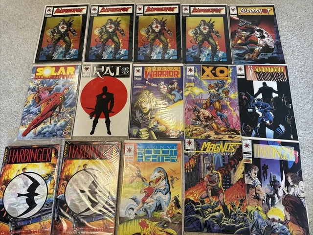 Magnus Robot Fighter #12 Valiant 1992 Lot Rai 0 Bloodshot 1 Harbinger Comic more