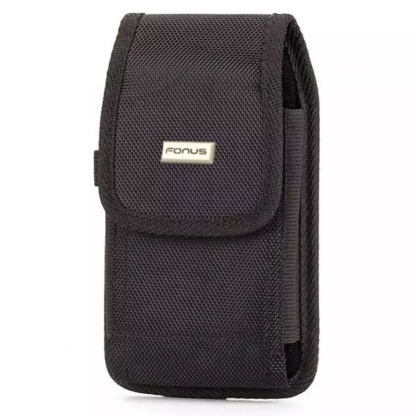 RUGGED CANVAS CASE HOLSTER with SWIVEL BELT CLIP POUCH COVER for CELL PHONES