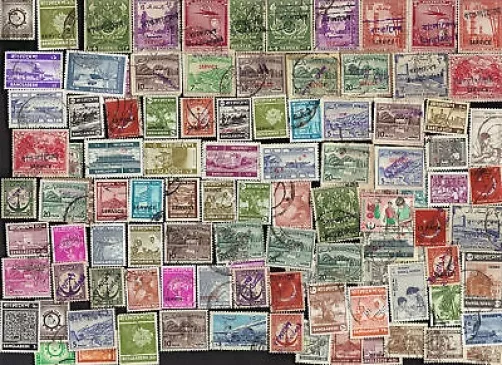 100 All Different BANGLADESH Including PAKISTAN OVERPRINTS