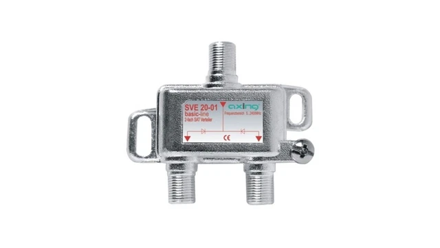 Répartiteur Satellite 2 Voies SAT/BK - Entrée 1 Sortie 2 - Compatible 4K UHD - 5-2400MHz