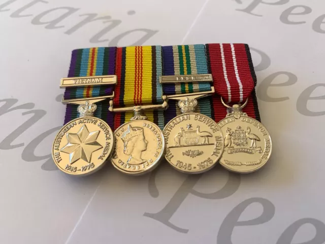 Vietnam Navy Logistical Support , Set of Miniature Size Replica War Medals.